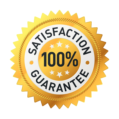 100% Satisfaction Guarantee seal